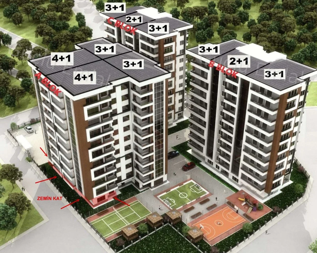 Fener Altınpark'ta Havuzlu, 2+1, Zemin Kat. FIRSAT FİYAT - 2. fotoğraf