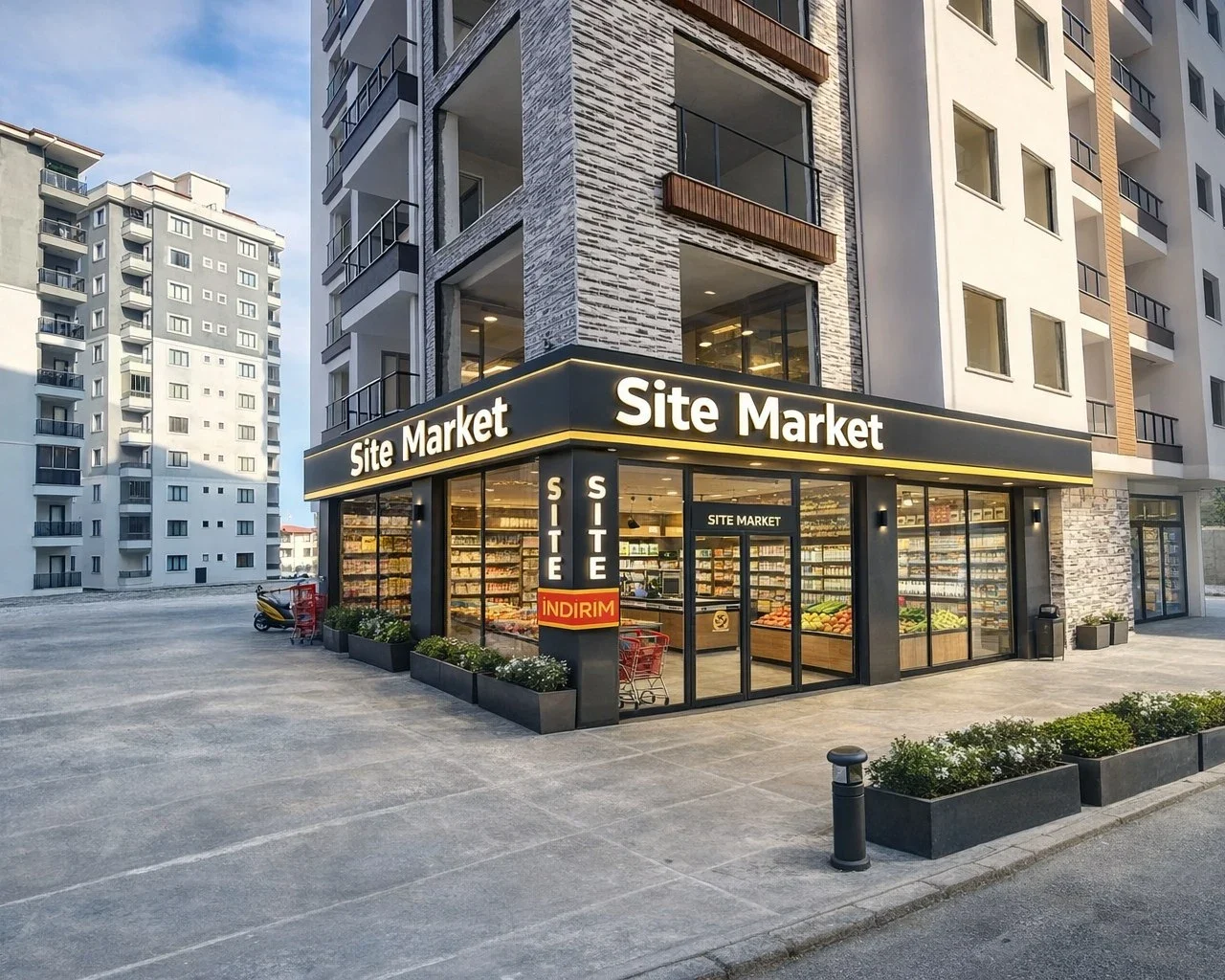 Site için tek dükkan tapulu vadeli ödeme imkanı - 2. fotoğraf